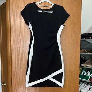 Forever 21 Black and White Bodycon Mini Dress